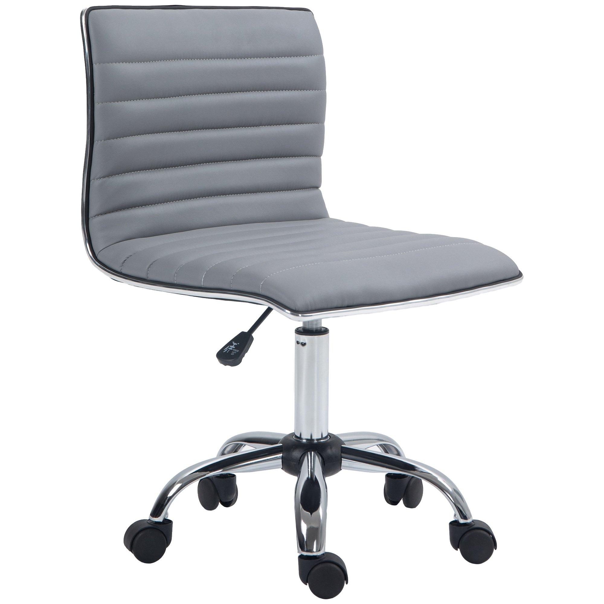Ergonomic Executive Office Chair Computer Armless Wheels 360 Swivel